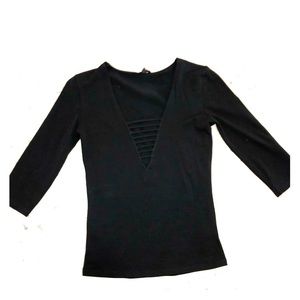 Express, Black 3/4 length top